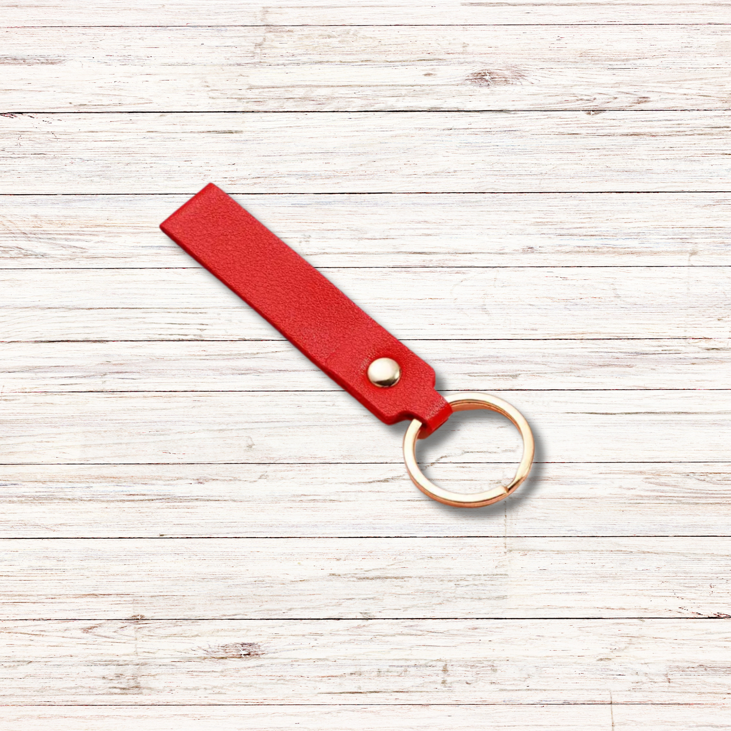 Personalised PU Leather Keychain