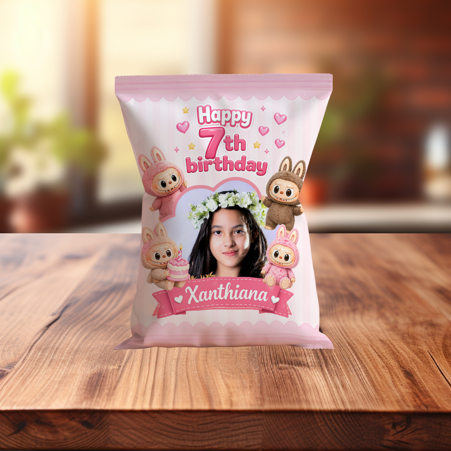 Personalized Chip Bag - Labubu
