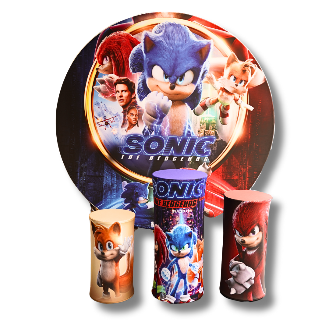 SONIC HEDGEHOG - ROUND BACKDROP