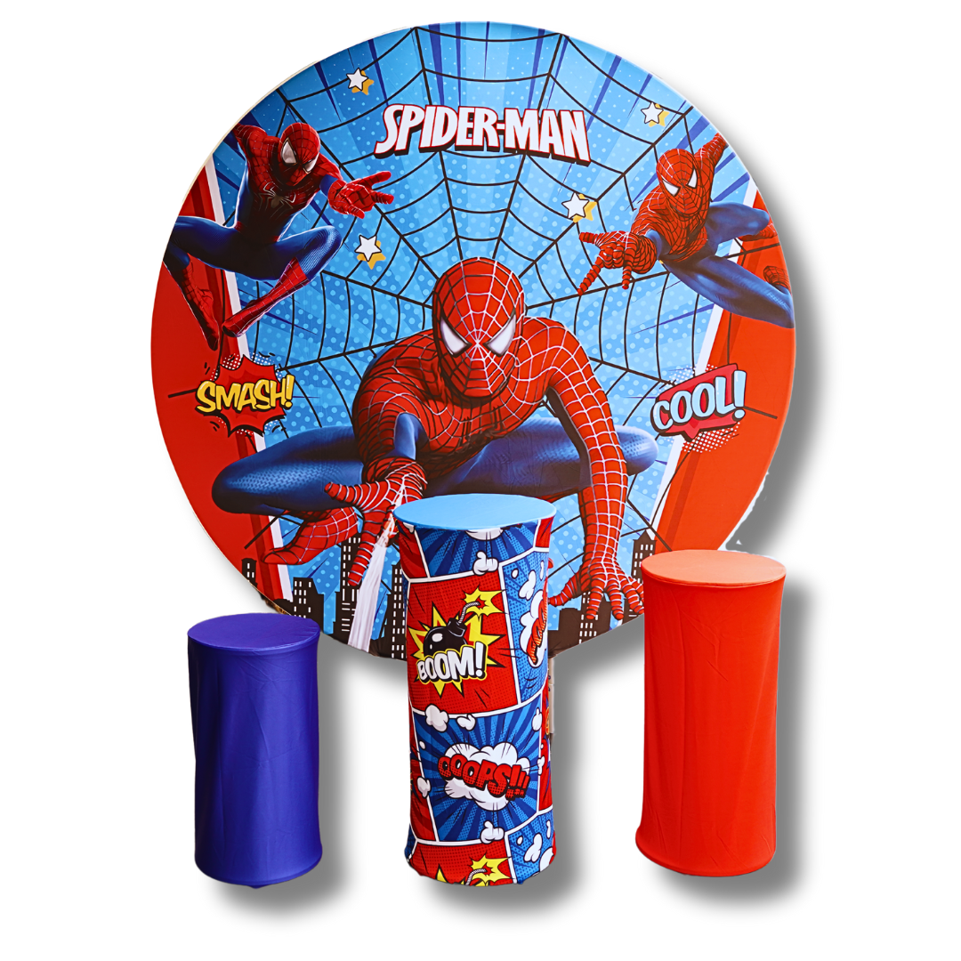 SPIDERMAN - ROUND BACKDROP
