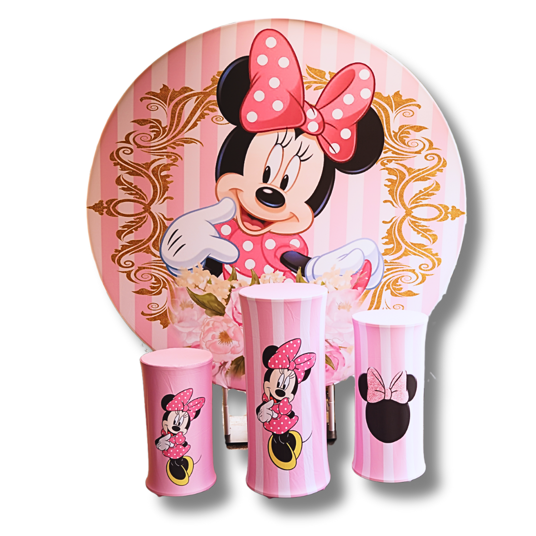 MINNIE MOUSE - ROUND BACKDROP