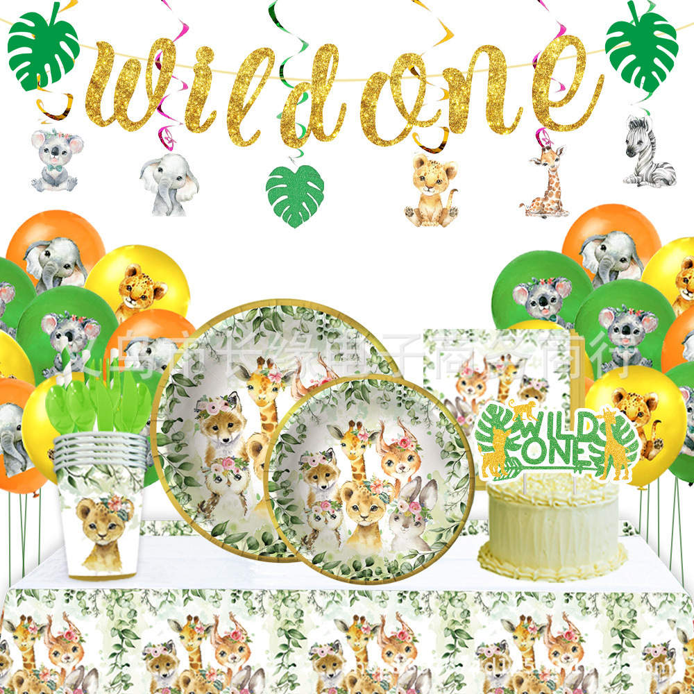 Party Set Jungle Animals