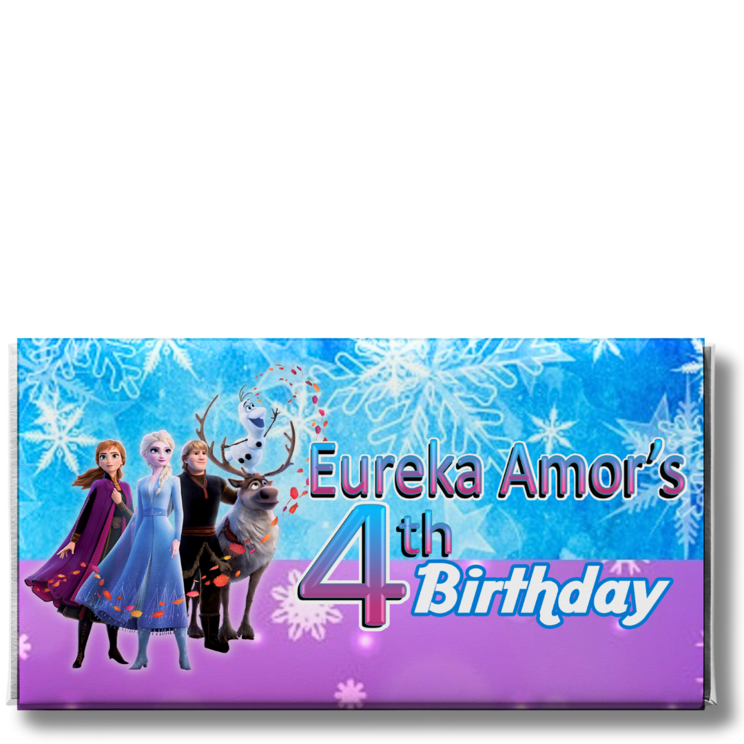 FROZEN - PERSONALISED CHOCOLATE BAR