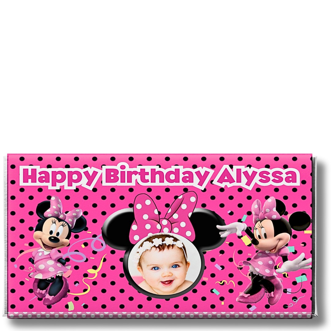 MINNIE - PERSONALISED CHOCOLATE BAR