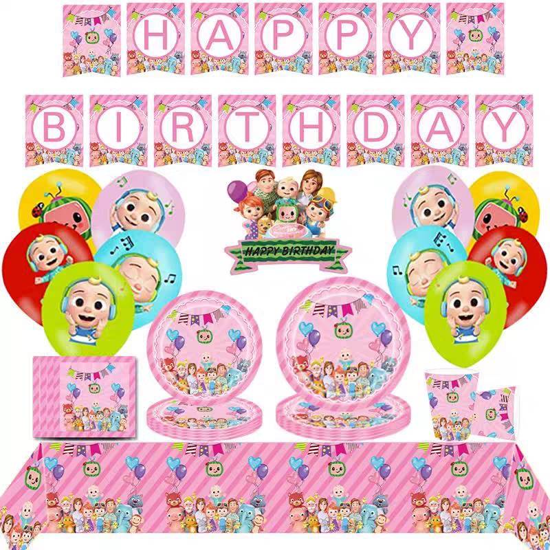Party Set Cocomelon Pink