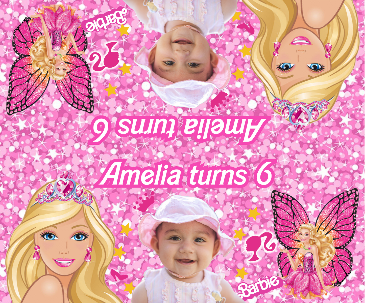 Personalised Candy Favour Bag - Barbie