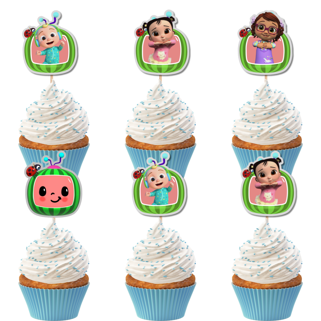 COCOMELON PERSONALISED CUPCAKE TOPPER