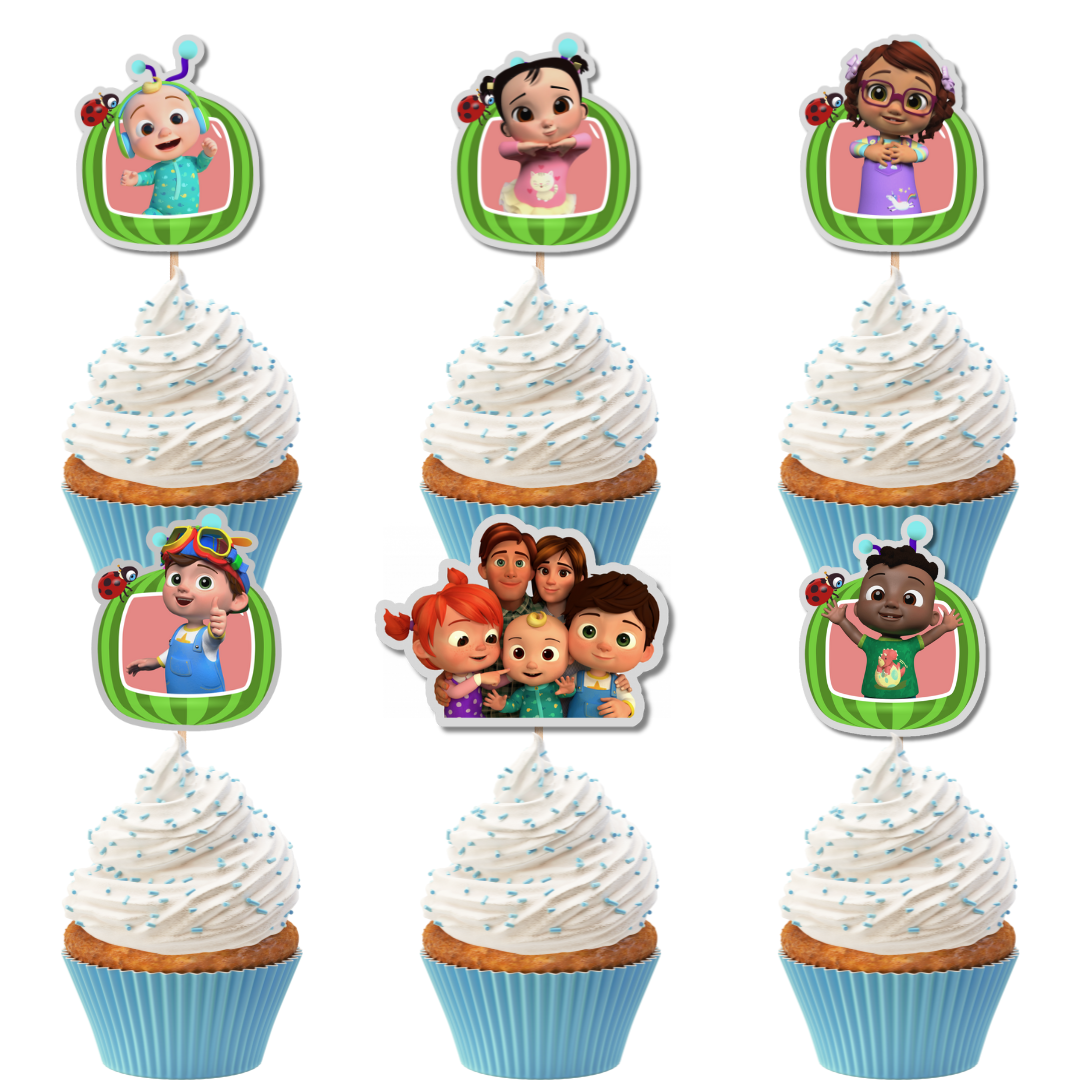 COCOMELON PERSONALISED CUPCAKE TOPPER