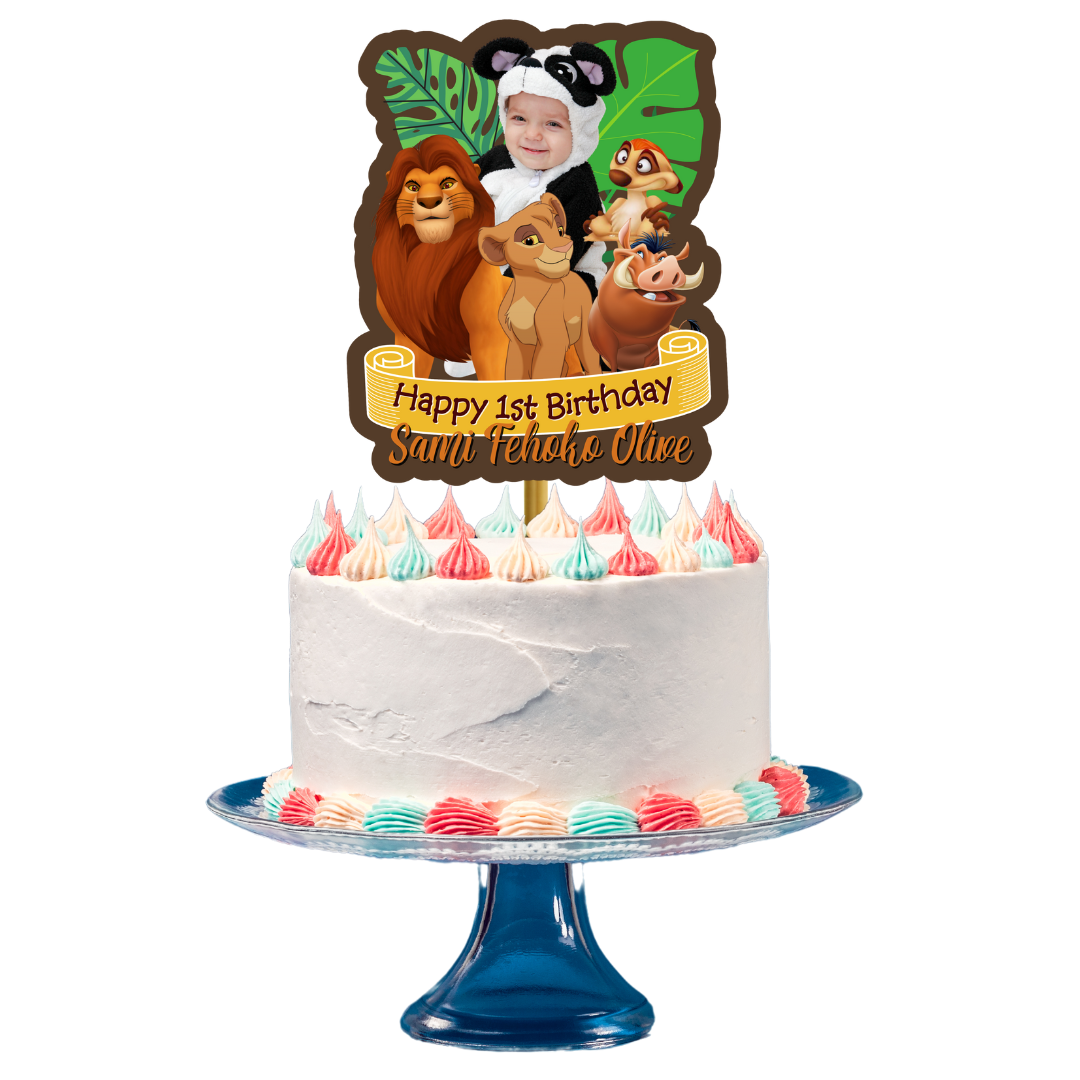 LION ANIMAL - PERSONALISED CAKE TOPPER