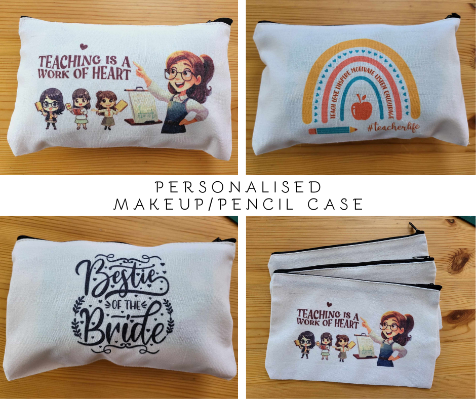 Personalised Makeup Bag, Pencil Case