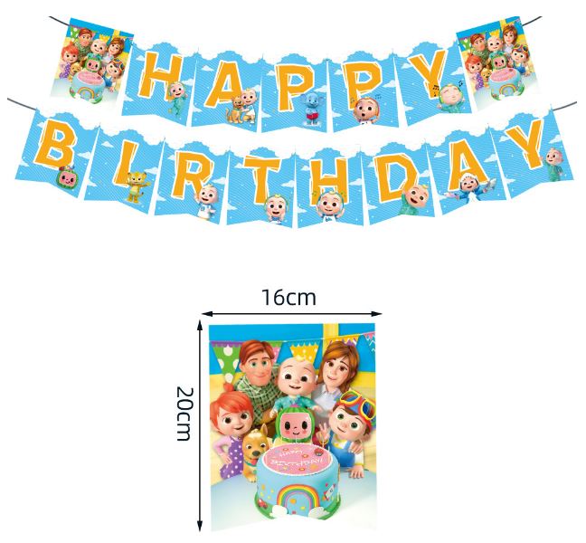 Party Set Cocomelon Blue