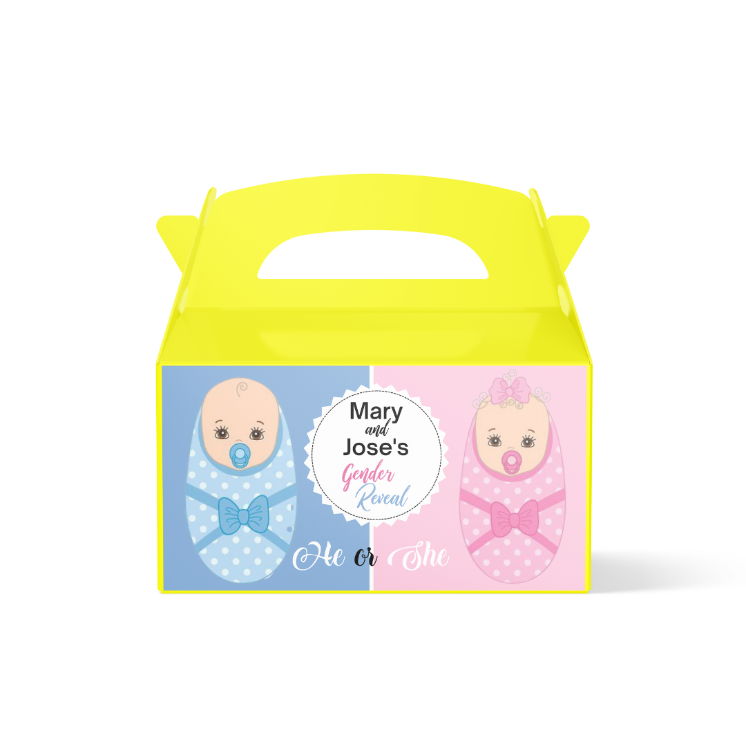 Personalised Treat Box - Gender Reveal