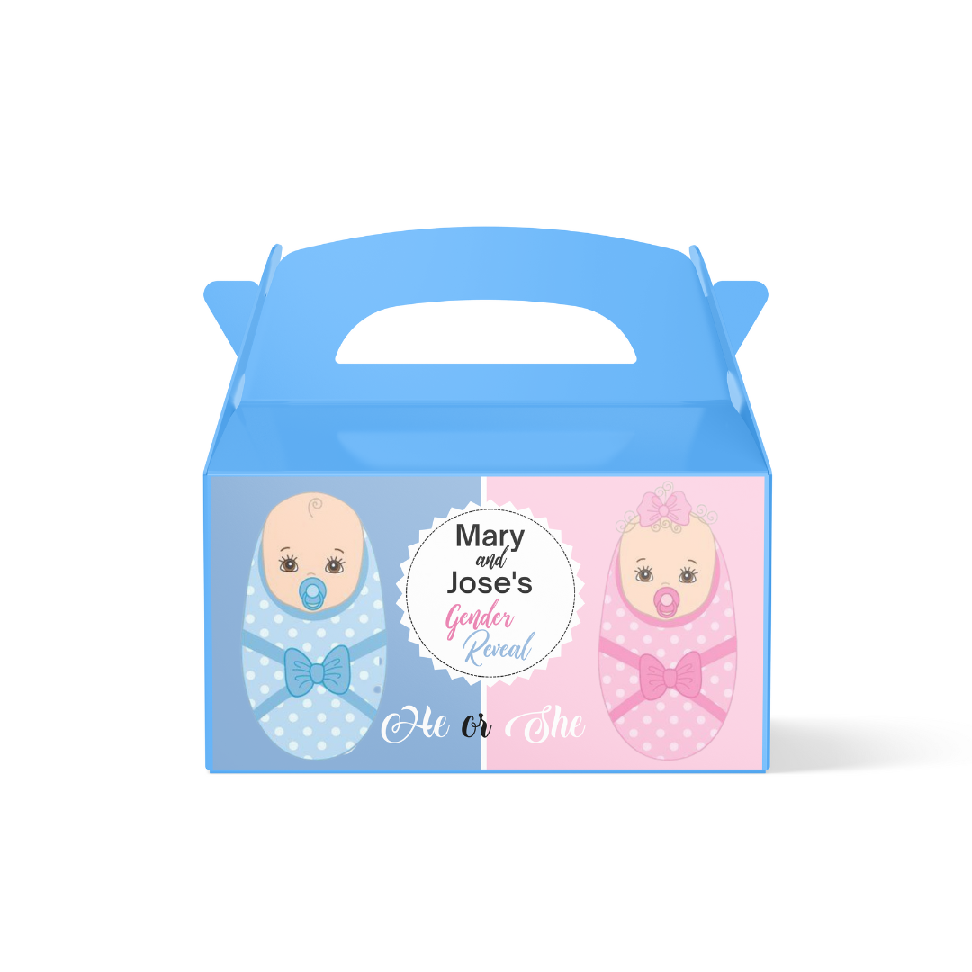 Personalised Treat Box - Gender Reveal