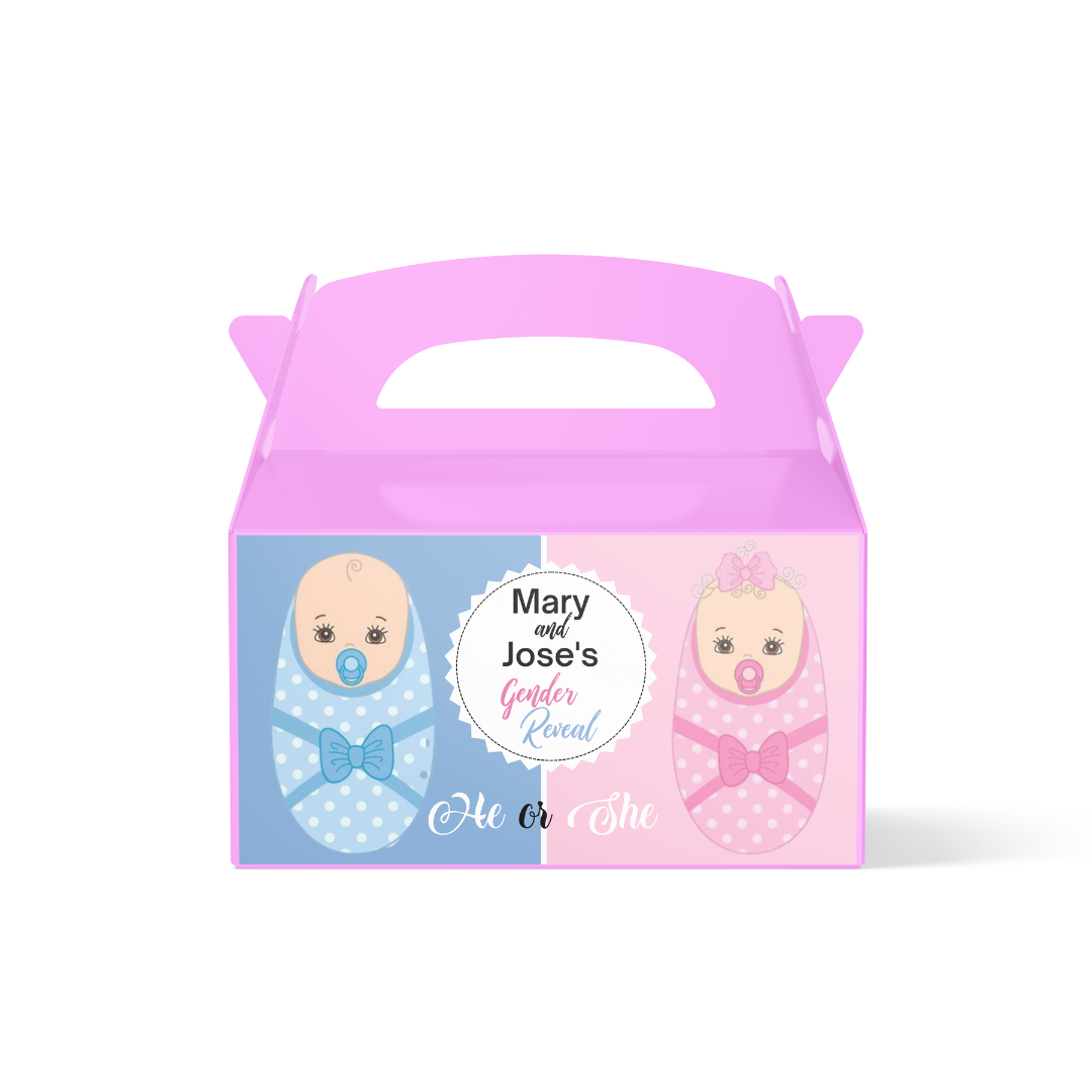 Personalised Treat Box - Gender Reveal