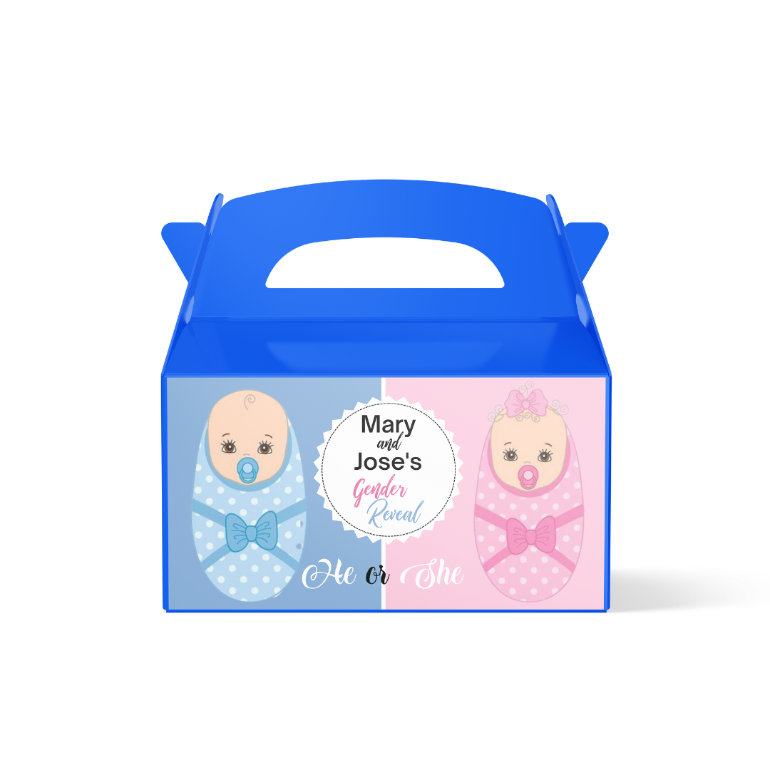 Personalised Treat Box - Gender Reveal