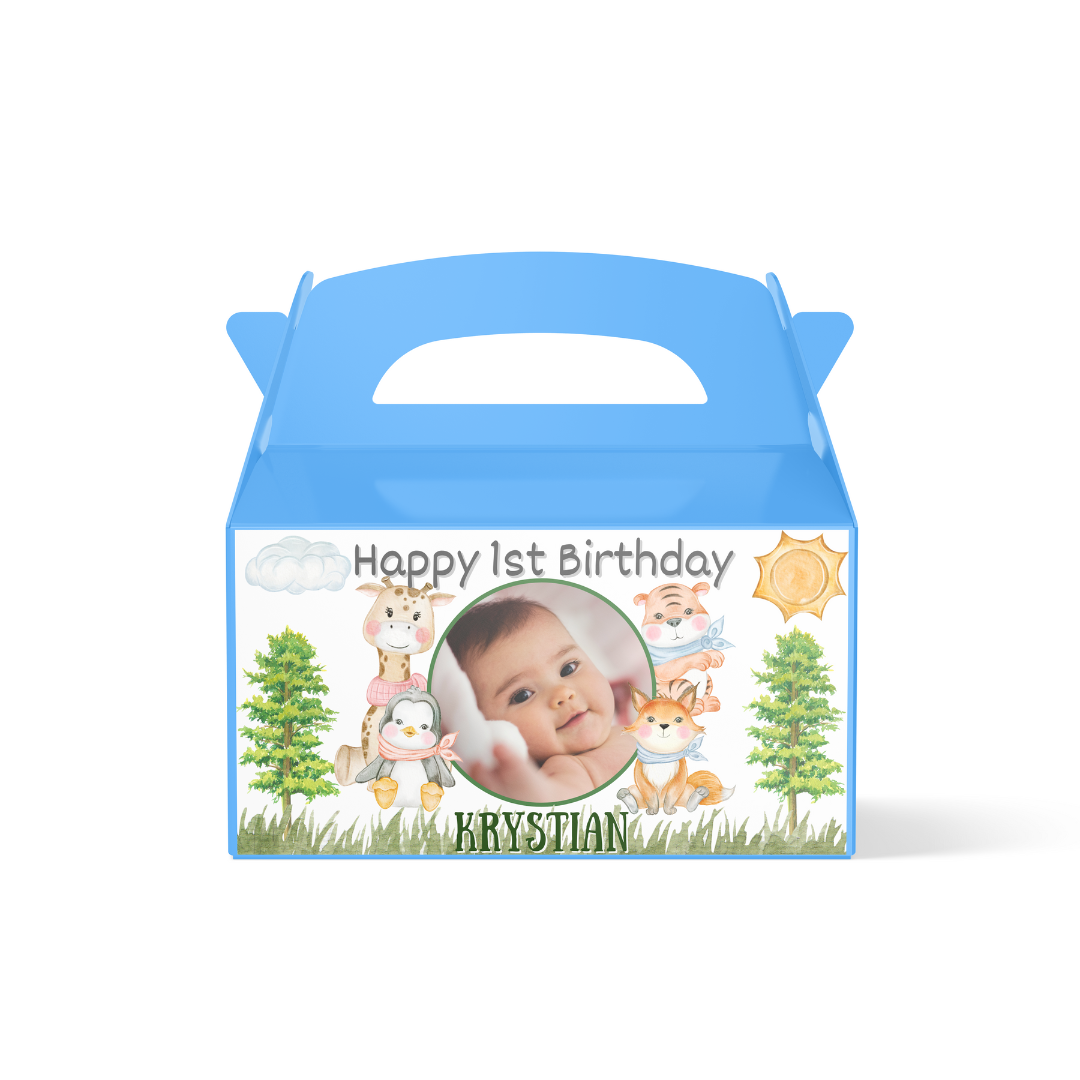 Personalised Treat Box - Wild Animals