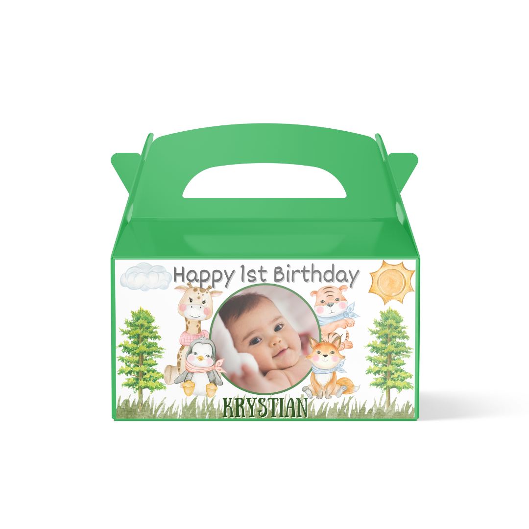 Personalised Treat Box - Wild Animals