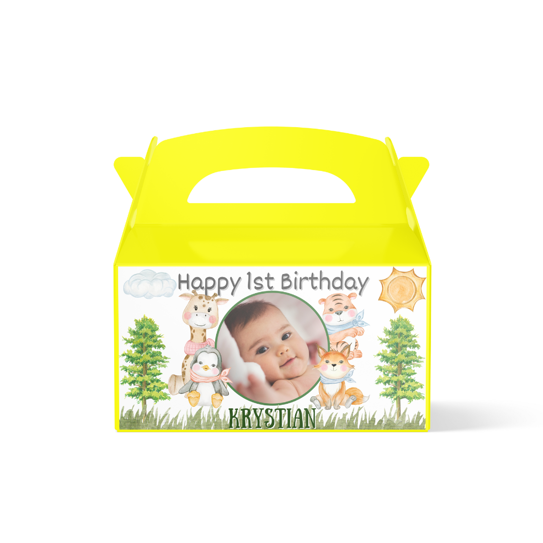 Personalised Treat Box - Wild Animals