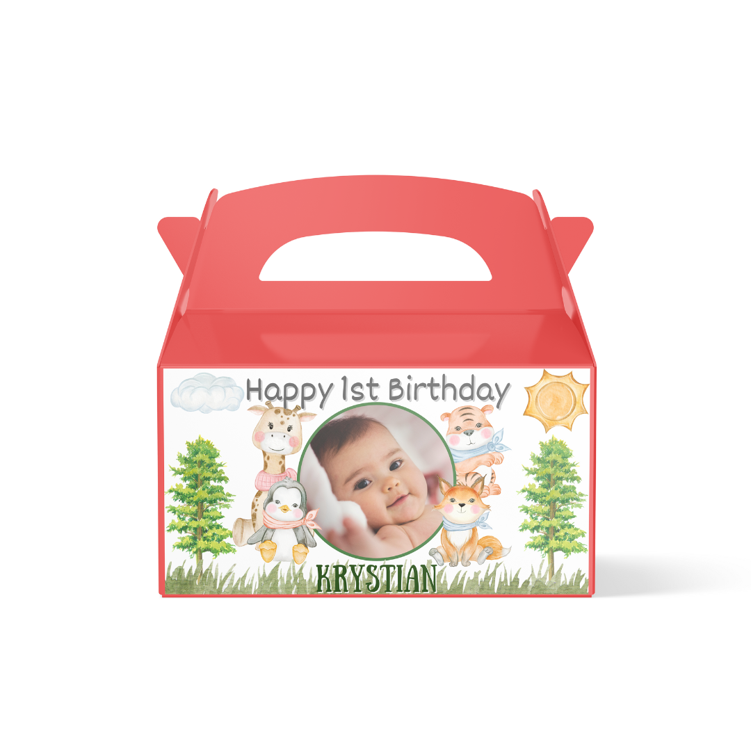 Personalised Treat Box - Wild Animals