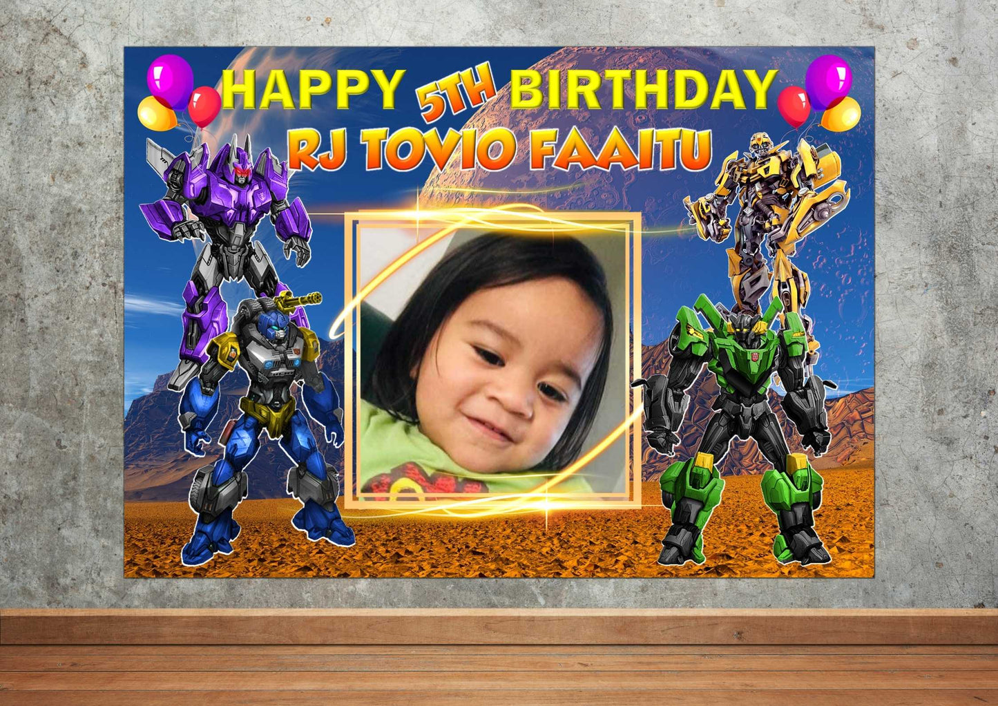 Personalised Banner - Robots