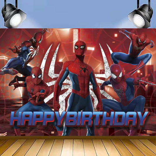 SPIDERMAN BIRTHDAY PARTY BACKDROP BANNER 3x5ft