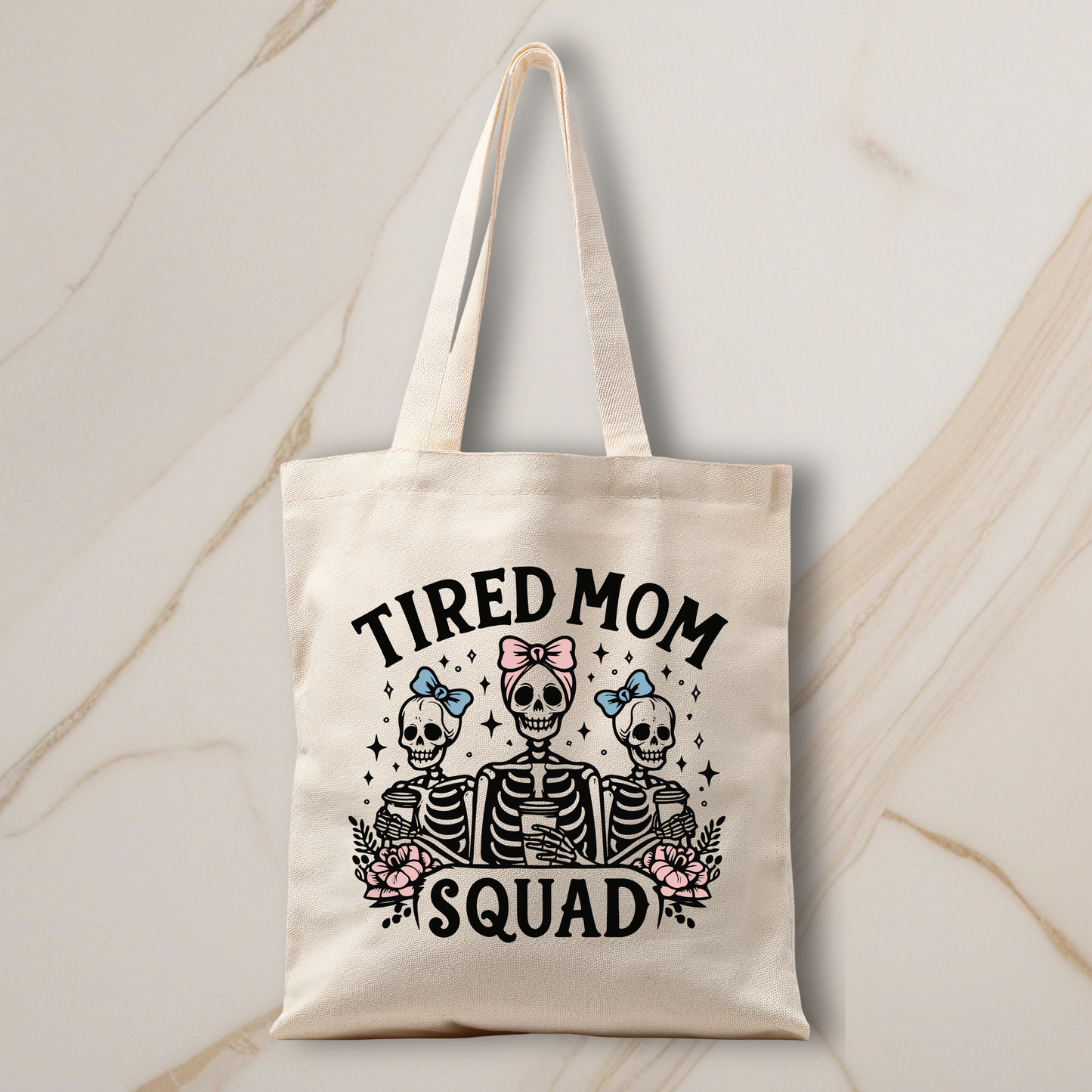 Personalized Tote Bag - Tired Mom Squad