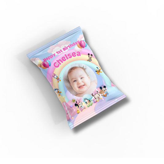 PERSONALISED CHIP BAG - MINNIE MOUSE BABY