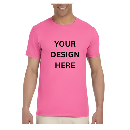 Men's T-shirt - Back Only (Design Your Own)