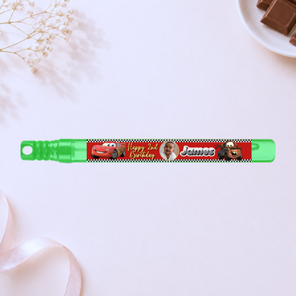 Personalized Bubble Wand - Cars
