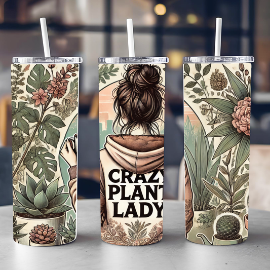 Crazy Plant Lady 20oz Skinny Tumbler