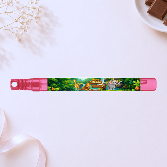 Personalised Bubble Wand - Animals