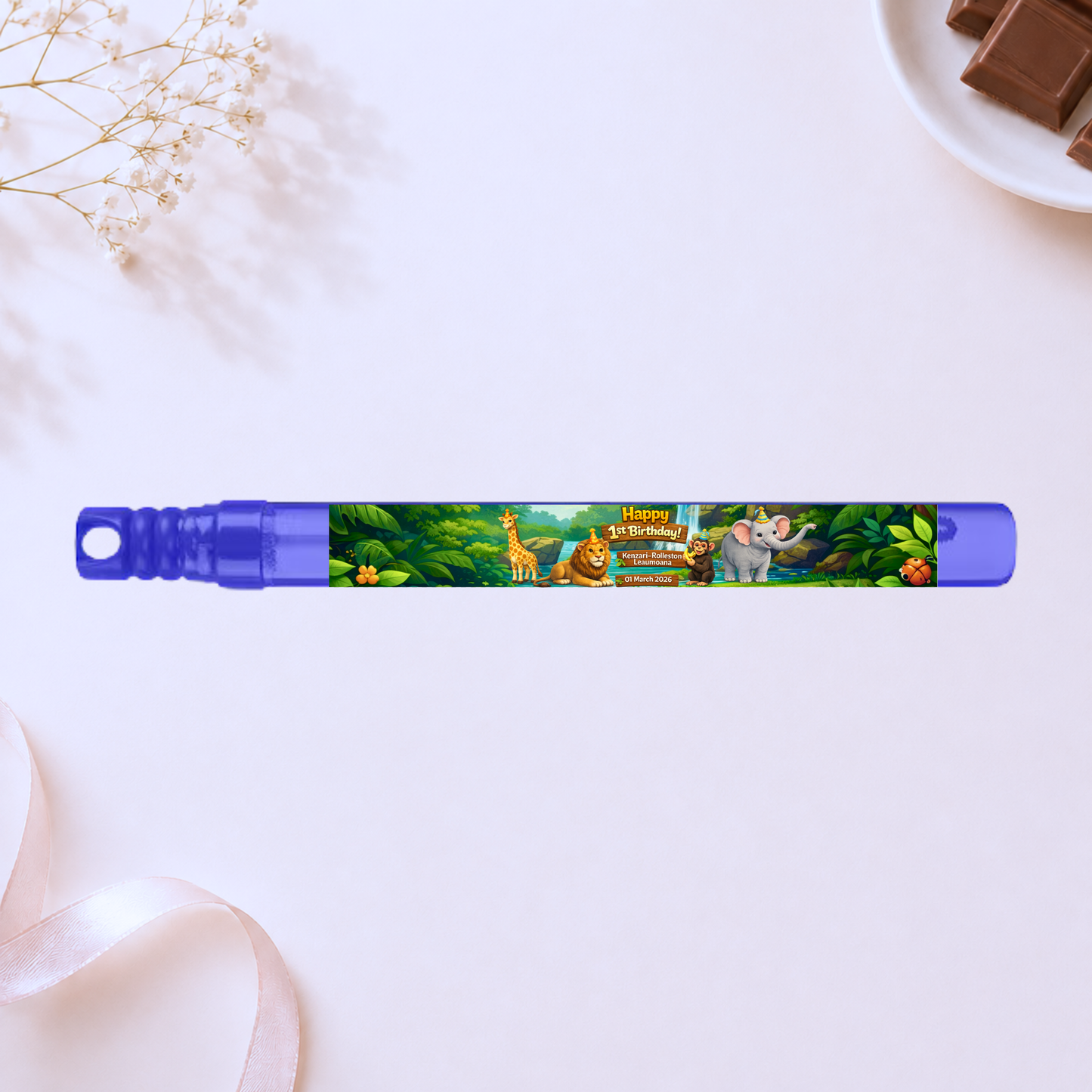 Personalised Bubble Wand - Animals