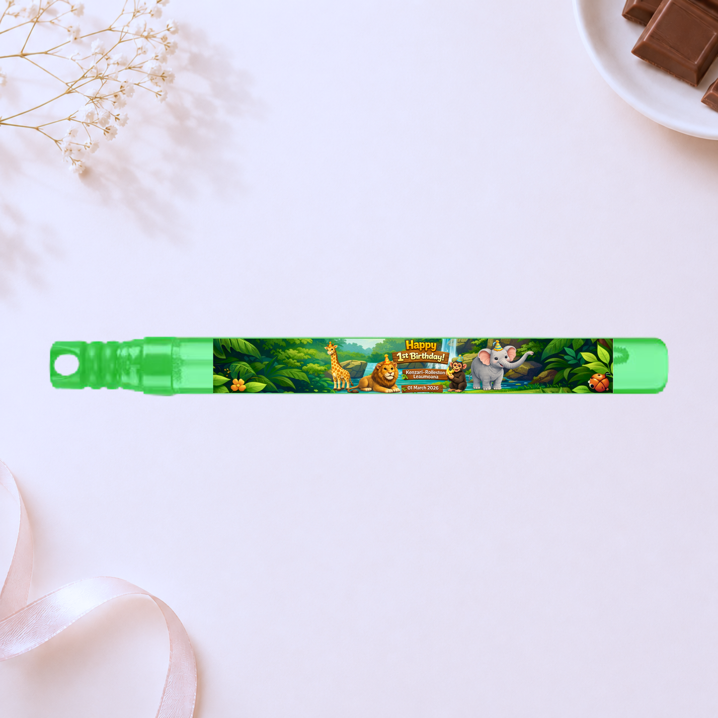 Personalised Bubble Wand - Animals