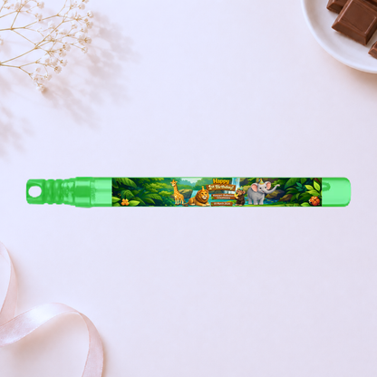 Personalised Bubble Wand - Animals