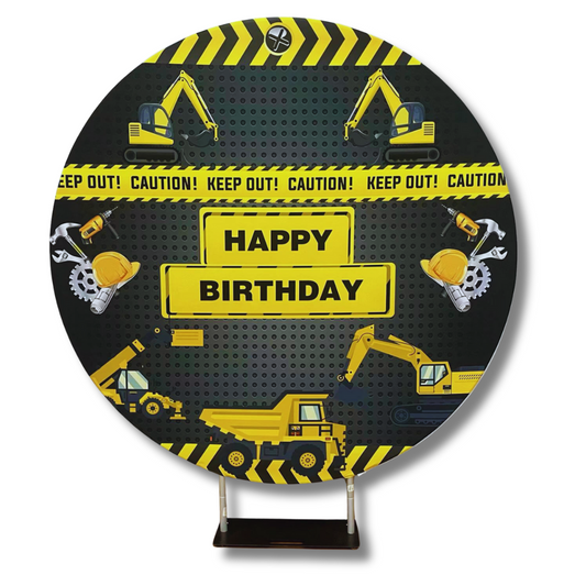 CONSTRUCTION - ROUND BACKDROP