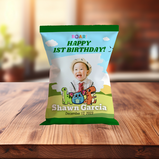 Personalized Chip Bag - Dinosaur