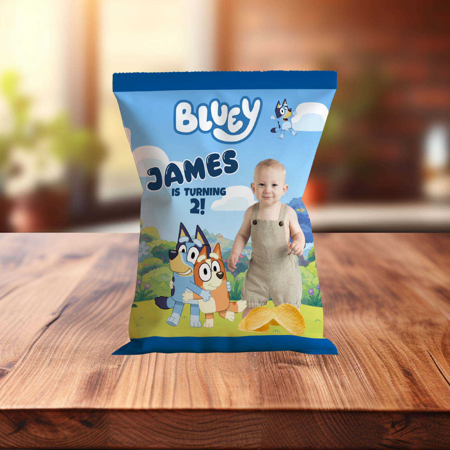 Personalized Chip Bag - Bluey