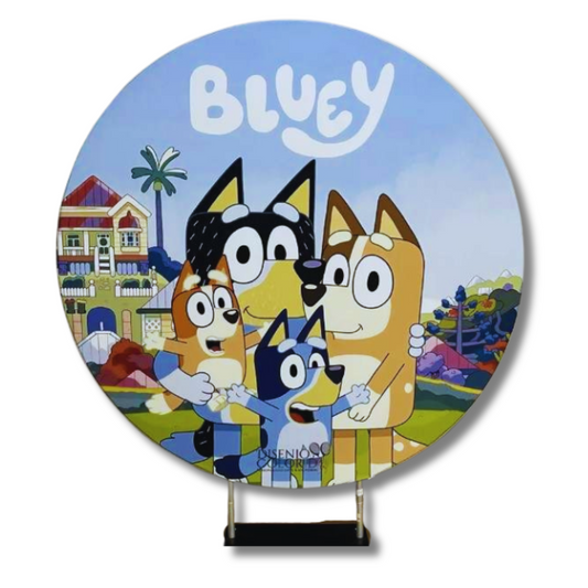 BLUEY - ROUND BACKDROP