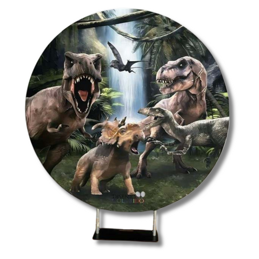 DINOSAURS - ROUND BACKDROP