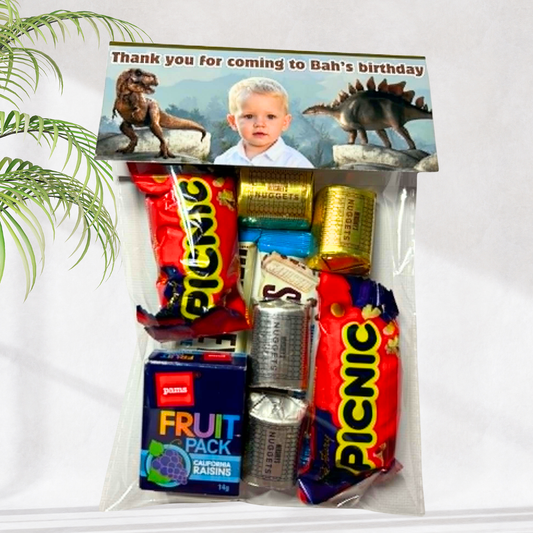 Personalised Candy Favour Bag - Dinosaur