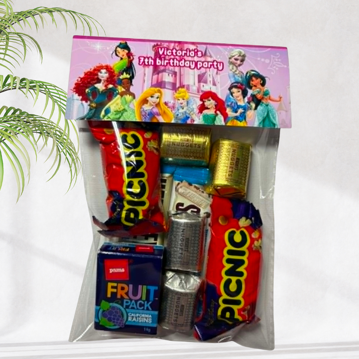 Personalised Candy Favour Bag - Princess