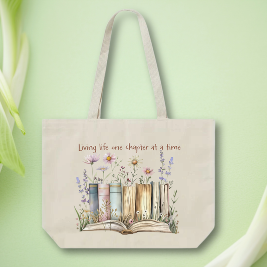 Life Chapter Tote Bag