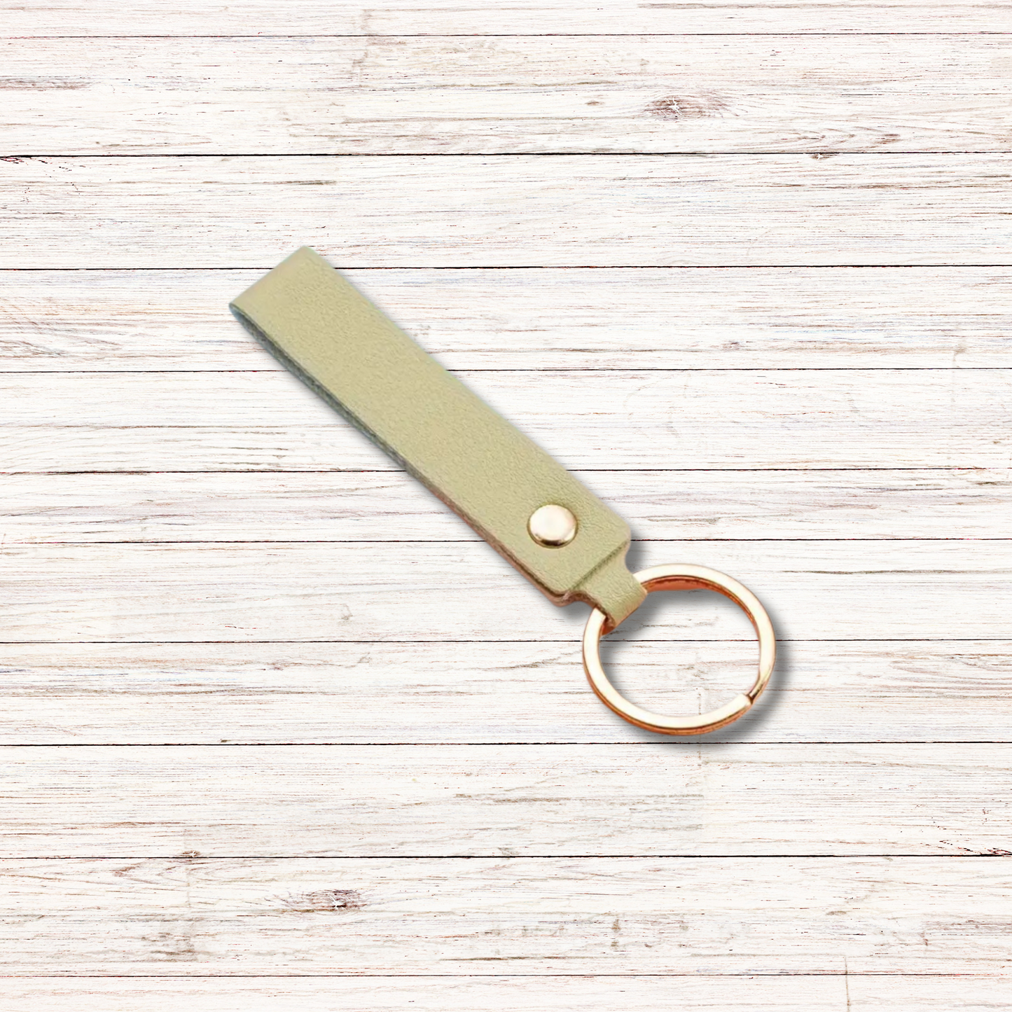 Personalised PU Leather Keychain