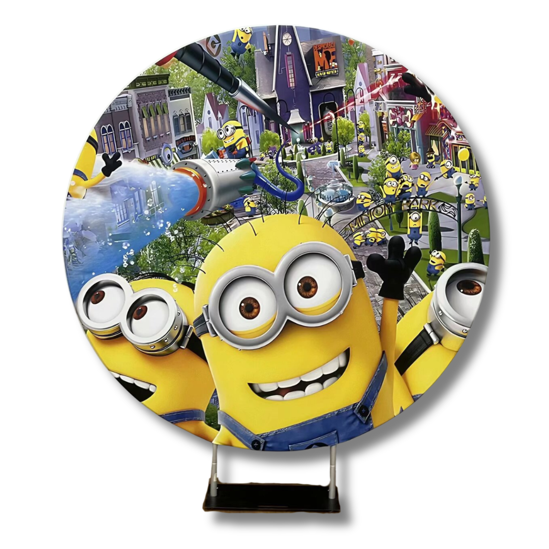 MINIONS - ROUND BACKDROP