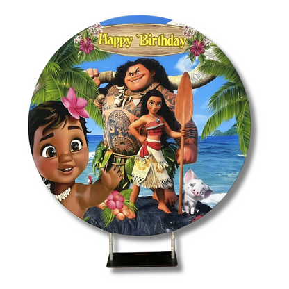 MOANA - ROUND BACKDROP