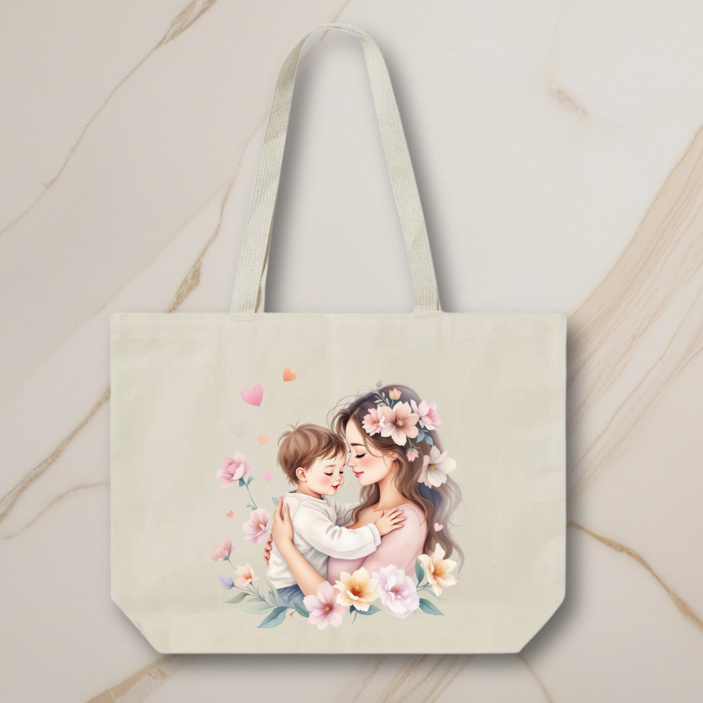 Personalized Tote Bag - Mother & Son