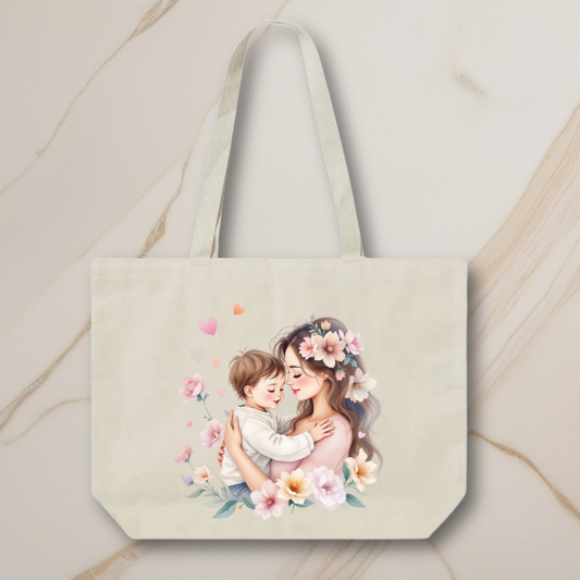 Personalized Tote Bag - Mother & Son