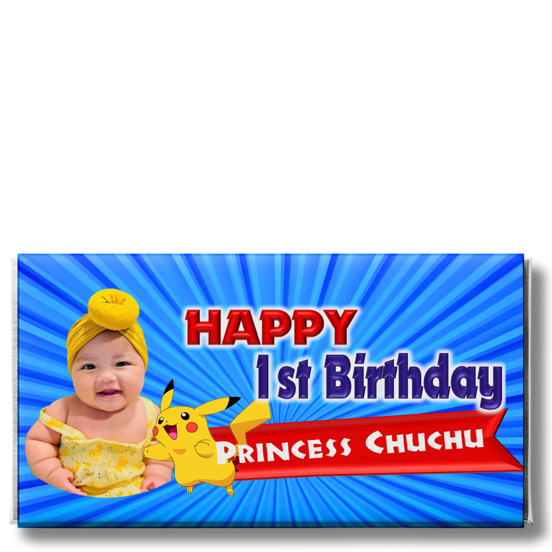 PIKACHU - PERSONALISED CHOCOLATE BAR