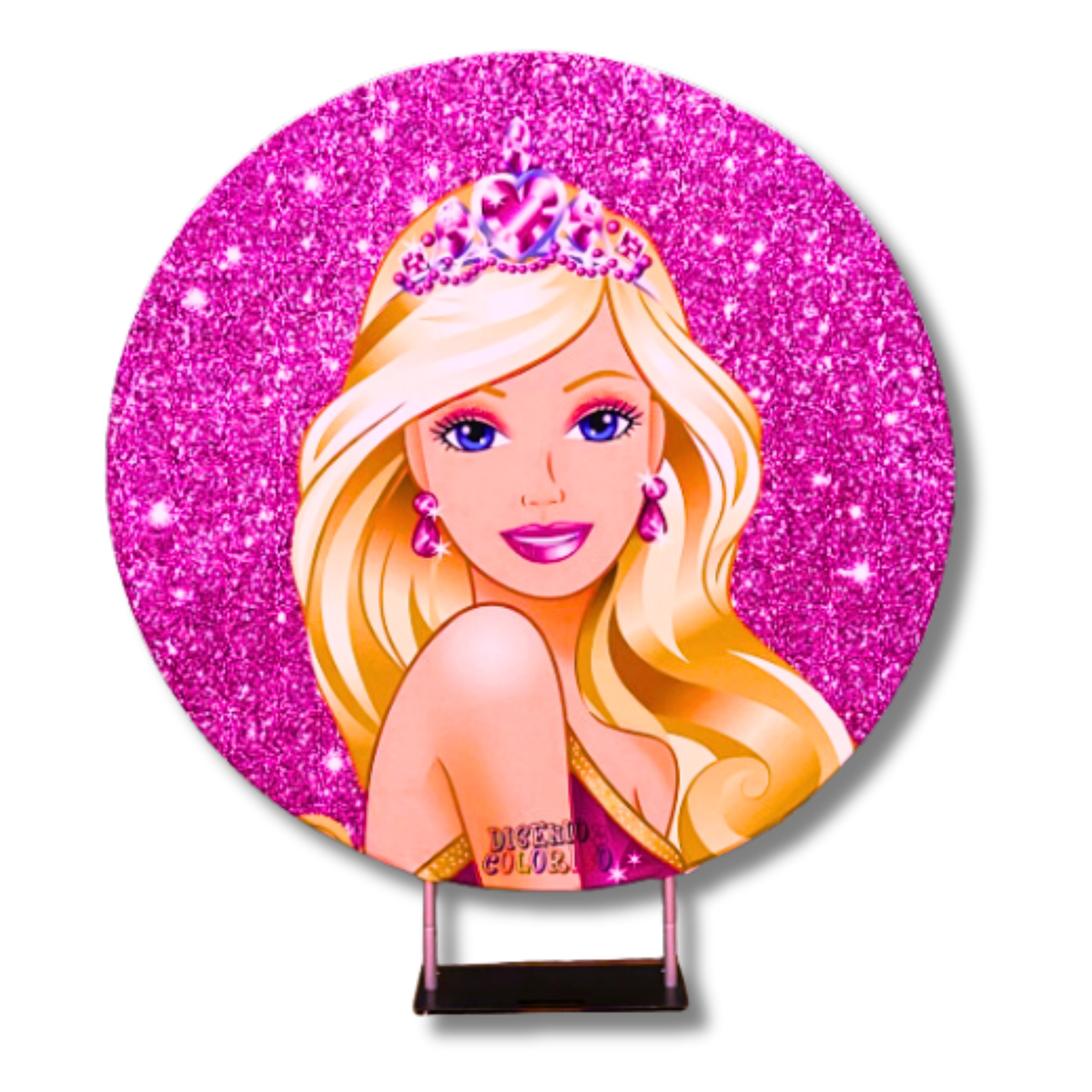 BARBIE - ROUND BACKDROP – Disenio Colorido