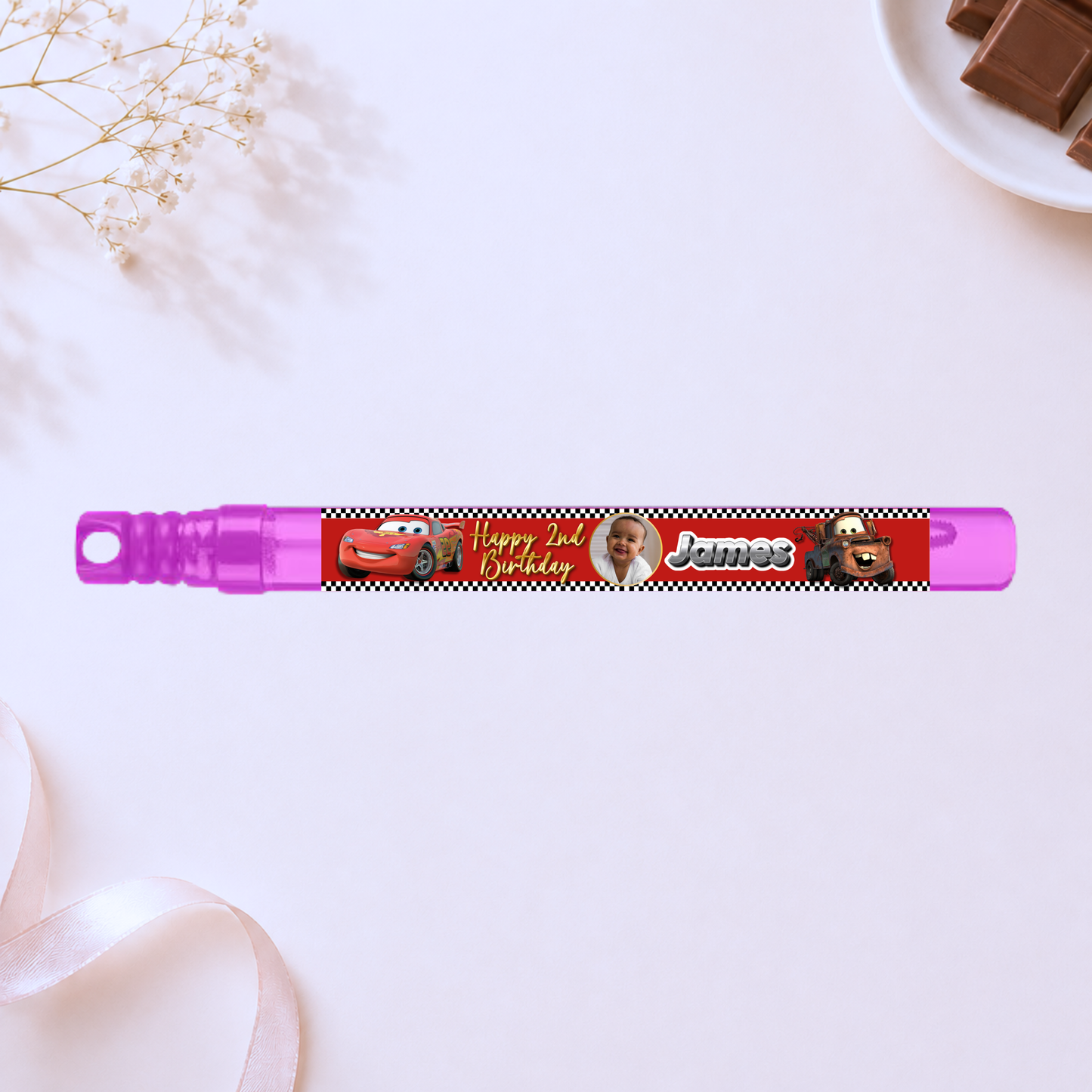Personalized Bubble Wand - Cars